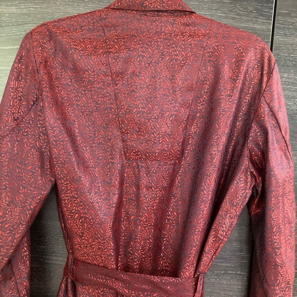 Vintage Long Silky Brocade Kimono Robe Size Medium - Picture 4 of 9